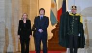 Photo used for representational purposes. Italy's Prime Minister, Giorgia Meloni welcomes Argentina's President Javier Milei at Palazzo Chigi prior their meeting in Rome on December 13, 2024. Photo by Andreas SOLARO / AFP.
