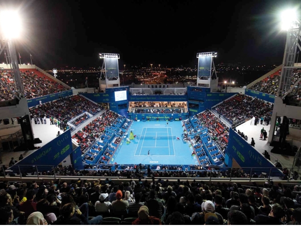 File photo of the Khalifa International Tennis and Squash Complex in Doha.