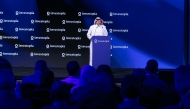 Minister of State for Foreign Trade Affairs at the Ministry of Commerce and Industry, H E Dr. Ahmed bin Mohammed Al Sayed addressing the forum in Abu Dhabi.