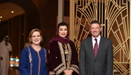 Canadian Ambassador to Qatar H E Isabelle Martin (left), Australian Ambassador to Qatar H E Shane Flanagan (right) with Vice Chairwoman of QBWA Aisha Hussein Alfardan during the event.