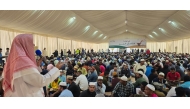Fasting people at a Ramadan tent organised by the Ministry of Awqaf and Islamic Affairs.