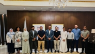 Members of delegation with Ambassador of Qatar to Singapore H E Saoud bin Jassim Al Jufairi.
