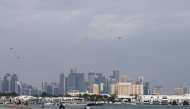 A file photo of the high-rise buildings of the Doha skyline in Qatar. (AFP)