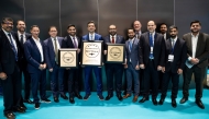 Hamad International Airport officials at World Skytrax Awards.
