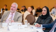 Dr. Sheikha Aisha bint Faleh Al Thani, Chairperson and Founder of Al Faleh Educational Holding with other officials during the event.