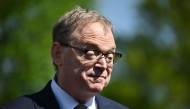 Council of Economic Advisers Chair Kevin Hassett speaks to reporters outside of the West Wing of the White House following a TV interview in Washington, DC, on April 18, 2025. (Photo by MANDEL NGAN / AFP)
