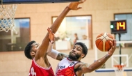 Al Rayyan's Justin Jamel Wright-Foreman prepares to shoot.