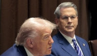 US Treasury Secretary Scott Bessent listens as US President Donald Trump delivers remarks during a bilateral lunch with Norway's Prime Minister Jonas Gahr Store in the Cabinet Room at the White House on April 24, 2025 in Washington, DC. (Photo by CHIP SOMODEVILLA / GETTY IMAGES NORTH AMERICA / Getty Images via AFP)
