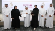 H E Sheikh Faisal Bin Qassim Al Thani,  Chairman of the Award’s Board of Trustees and Chairman of the Board of Al-Faisal Without Borders Foundation during honouring of the winners.