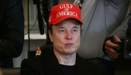 Elon Musk looks on during a Cabinet meeting in the Cabinet Room of the White House in Washington, DC, of April 30, 2025. Photo by Jim WATSON / AFP