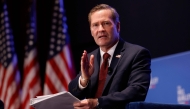 National Security Advisor Michael Waltz speaks on a panel titled Designing the DoD for the 21st Century Battlefield at the Hill and Valley Forum at the US Capitol on April 30, 2025 in Washington, DC. (Photo by Kevin Dietsch / Getty Images via AFP)
