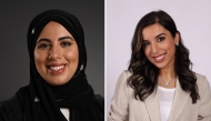 Asmaa AlKuwari (left) and Taiba Saoud Al-Rodaini