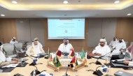 Undersecretary of the Ministry of Awqaf and Islamic Affairs H E Dr. Sheikh Khalid bin Mohammed bin Ghanem Al Thani with other officials during the event.