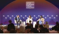 Experts exchanging ideas during the panel session at QEF 2025, yesterday.