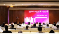 An official addressing the gathering during the workshop.