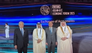 Prime Minister of Malaysia, H E Dr Anwar Ibrahim; and Deputy Prime Minister of Malaysia, H E Dato’ Seri Ahmad Zahid Hamidi, with QC officials during the forum.