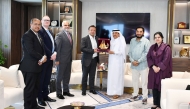 Qatar Chamber and Sialkot Chamber of Commerce and Industry officials during the meeting.