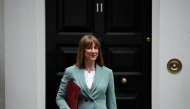Britain's Chancellor of the Exchequer Rachel Reeves leaves from 11 Downing Street in central London, on June 11, 2025, before heading to Parliament to present her Spending Review. (Photo by HENRY NICHOLLS / AFP)
