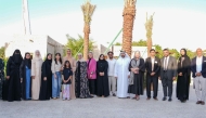 The works of graduates of the first year of the Herfah program were showcased at an event at Al Khater House.