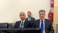 Acting President of the Qatar Civil Aviation Authority Mohammed Faleh Al-Hajri with other delegates at the event.
