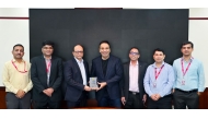 Bosch Security and Safety Systems officials presenting the award to Vice Chairman and Managing Director of Video Home, Sajed Jassim Sulaiman.
