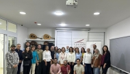 Dr. Ghizlane Bendriss (centre) during her visit to Crescendo Music & Art Academy.

