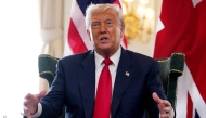 US President Donald Trump speaks during a bilateral meeting at the Trump Turnberry Golf Courses, in Turnberry south west Scotland on July 28, 2025. (Photo by Christopher Furlong / POOL / AFP)
