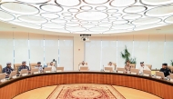 Minister of Interior and Commander of the Internal Security Force (Lekhwiya), H E Sheikh Khalifa bin Hamad bin Khalifa Al-Thani chairing the meeting of the Security Committee of the Supreme Committee for Delivery and Legacy. 
