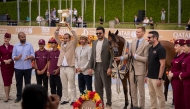 President of the Qatar Olympic Committee and Chairman of Al Shaqab H E Sheikh Joaan bin Hamad Al-Thani attends the presentation ceremony. 