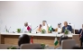 Prime Minister and Minister of Foreign Affairs H E Sheikh Mohammed bin Abdulrahman bin Jassim Al-Thani chairing the preparatory ministerial meeting yesterday.