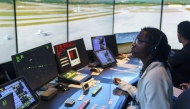 Students work in a simulated tower environment at the FAA Academy in Oklahoma City on July 9. Photo credit: Nick Oxford/For The Washington Post
