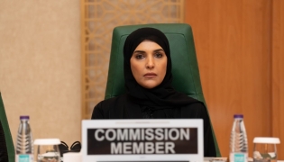 NHRC Chairperson H E Maryam bint Abdullah Al Attiyah attending the IPHRC session in Jeddah, Saudi Arabia. 