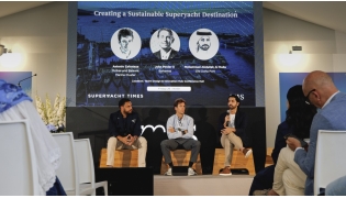 Old Doha Port CEO, Engineer Mohammed Abdulla Al Mulla speaking at the closing roundtable of the Monaco Yacht Show Summit.  