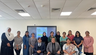 Director of MIE-SPPU Qatar Campus Prof. Dr. B B Nath with other officials and students during the event.