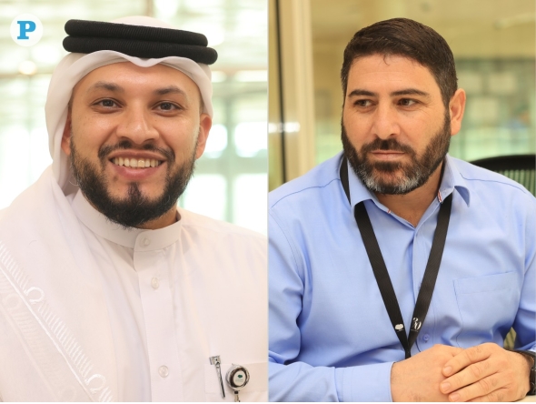 From left: Saifuddin Aftab and Feras Mestariheh. Pic Amr Diab/The Peninsula  
