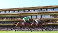Jockey Christophe Soumillon guides Al Shaqab Racing-owned Al Ghadeer to victory.