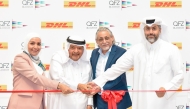 Sheikh Faisal bin Qassim Al Thani, and Sheikh Mohammed bin Hamad bin Faisal Al-Thani with other officials during the launch ceremony.