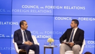 Prime Minister and Minister of Foreign Affairs H E Sheikh Mohammed bin Abdulrahman bin Jassim Al Thani speaking in a session organised by the Council on Foreign Relations.