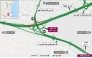 A map highlighting the closure at Bani Hajer Intersection