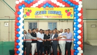 Safari Group Deputy Chairman and Managing Director Zainul Abideen with other officials inaugurating Safari Club House. 