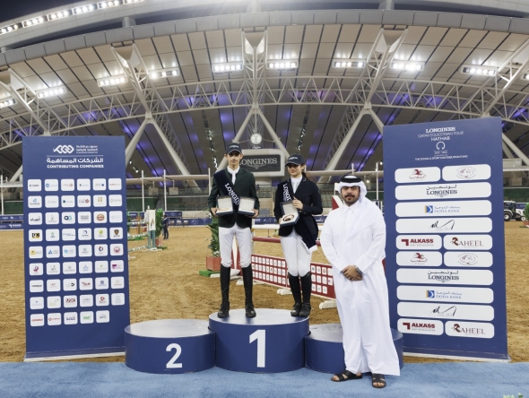 Saud Al Hadi claimed first and second place in Amateur Tour while Mariam Abdulkarim Abdul finished third. Tournament Director Abdullah Al-Marri crowned the podium winners.

