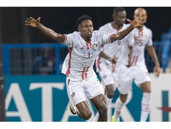 Sudan players celebrate after defeating Lebanon. PIC: SUDANFA