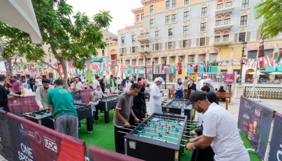 Visitors exploring various entertainment zones.
