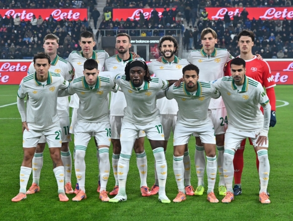 Roma's starting players pose for a group photo before a Serie A football match. Representational. (Photo by Alberto Lingria/Xinhua)