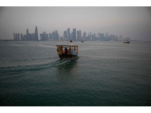 Doha Corniche with the city skyline in the background on January 13, 2026. Photos by Mahmud HAMS / AFP

