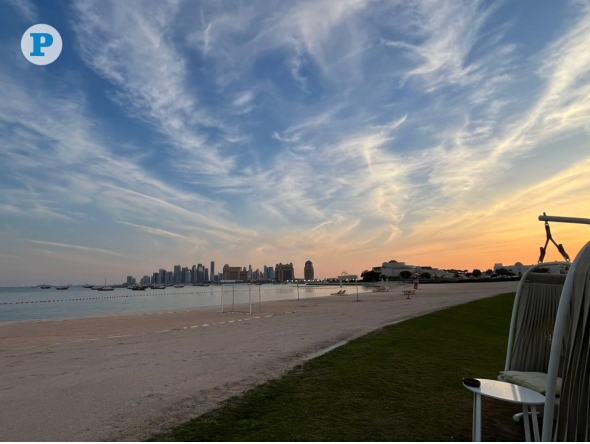 A scenic sunset view at Katara Cultural Village in Doha on January 23, 2026. Mahmoud Elmazaty / The Peninsula