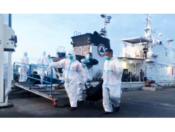 This screen grab from a handout video from the Philippine Coast Guard (PCG) was taken and received on January 29, 2026. (Photo by Handout / Philippine Coast Guard (PCG) / AFP)