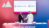 Chief Research Officer at Sidra Medicine Prof. Khalid Fakhro (right) and Partner and Head of Builders VC MENA Tarik Sultan during the MoU signing event at Web Summit Qatar 2026. 