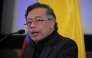 (FILES) Colombian President Gustavo Petro speaks during a press conference at the Colombian Embassy in Washington, DC, on February 3, 2026. (Photo by Oliver Contreras / AFP)