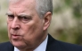 Britain's Prince Andrew, Duke of York reacts as he leaves St. George's Chapel, in Windsor Castle, after attending the Easter Mattins Service, on March 31, 2024.  (Photo by Justin Tallis / AFP)
